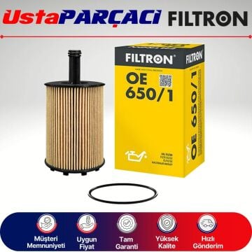 Filtron Skoda Octavia 2.0 Tdi Yağ Filtresi 2007-2009 OE650/1 071115562A