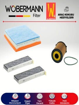Wöbermann Peugeot 3008 1.6 Dizel Filtre Bakım Seti 2016-2020 3KP