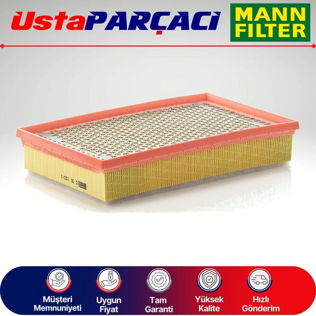 Mann-Filter BMW 7 Serisi E65 7.40İ Benzinli Hava Filtresi 2005-2008 C30153/1 13710151548