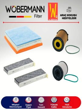 Wöbermann Peugeot 3008 1.6 Dizel Filtre Bakım Seti 2016-2020 4KP