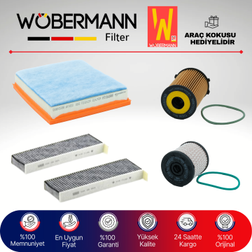 Wöbermann Peugeot 3008 1.6 Dizel Filtre Bakım Seti 2016-2020 4KP