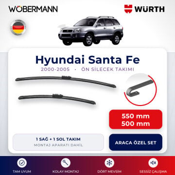 Wöbermann + Würth Hyundai Santa Fe Muz Silecek Takımı 2000-2005