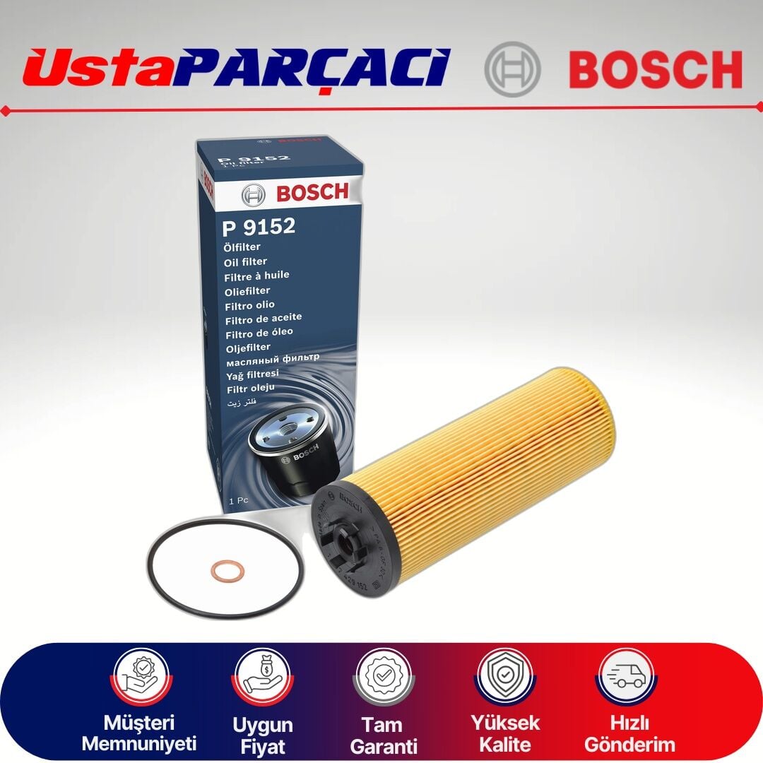 Bosch Skoda Superb 1.9 Tdi Yağ Filtresi 2003-2009 1457429152 P9152 59115562
