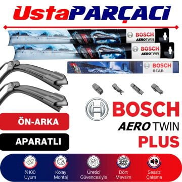 Bosch Ford Kuga 2012-2020 Aerotwin Plus-Rear Ön Arka Silecek Takımı A281H