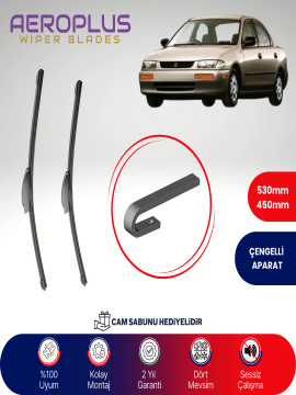 Aeroplus Mazda 323 1998-2003 Muz Silecek Takımı