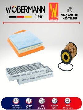 Wöbermann Peugeot 308 1.6 E-Hdi Filtre Bakım Seti 2014-2017 3KP