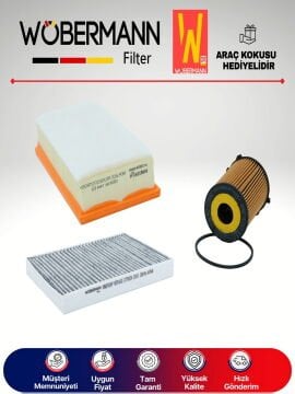 Wöbermann Peugeot 407 1.6 Hdi Filtre Bakım Seti 2004-2013 3KP