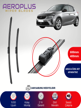 Aeroplus Opel Corsa F 2019-2024 Muz Silecek Takımı
