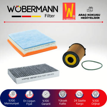 Wöbermann Peugeot 508 1.6 Hdi Filtre Bakım Seti 2014-2018 3KP