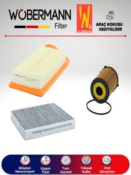 Wöbermann Peugeot Bipper 1.4 Hdi Filtre Bakım Seti 2008-2014 3KP