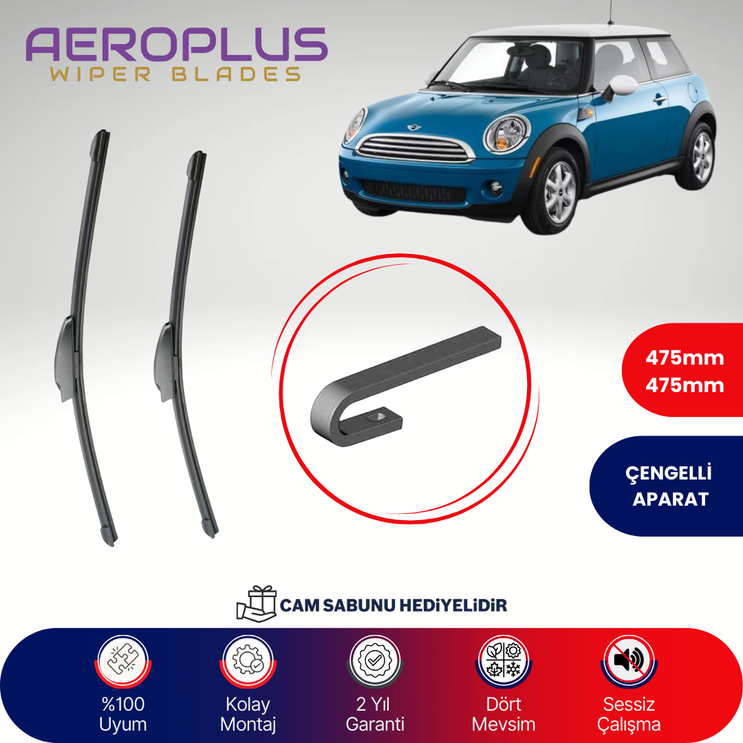 Aeroplus Mini Cooper 2006-2012 Muz Silecek Takımı