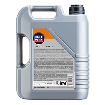 Liqui Moly Top Tec 4210 0W-30 5 Litre 21605 VW MB BMW