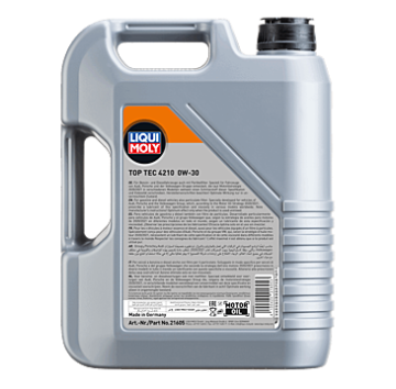 Liqui Moly Top Tec 4210 0W-30 Motor Yağı 5 Litre 21605 VW MB BMW