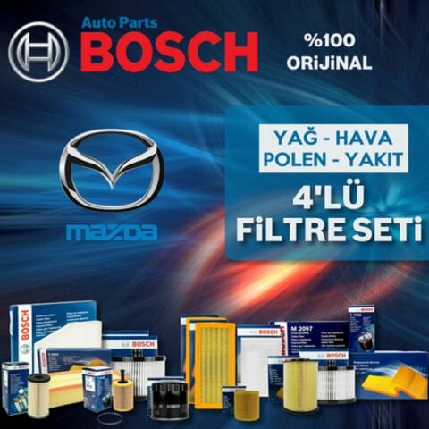 Bosch Mazda 3 1.6 Benzin Filtre Bakım Seti 2004-2008 4NP