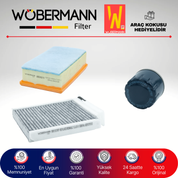 Wöbermann Renault Clio 3 1.5 Dci Filtre Bakım Seti 2005-2012 3KP