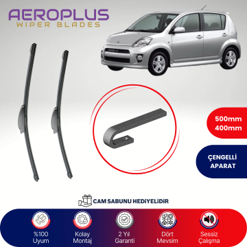 Aeroplus Daihatsu Sirion 2004-2009 Muz Silecek Takımı