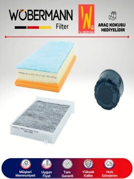 Wöbermann Renault Megane 2 1.6 16V Filtre Bakım Seti 2003-2009 3KP