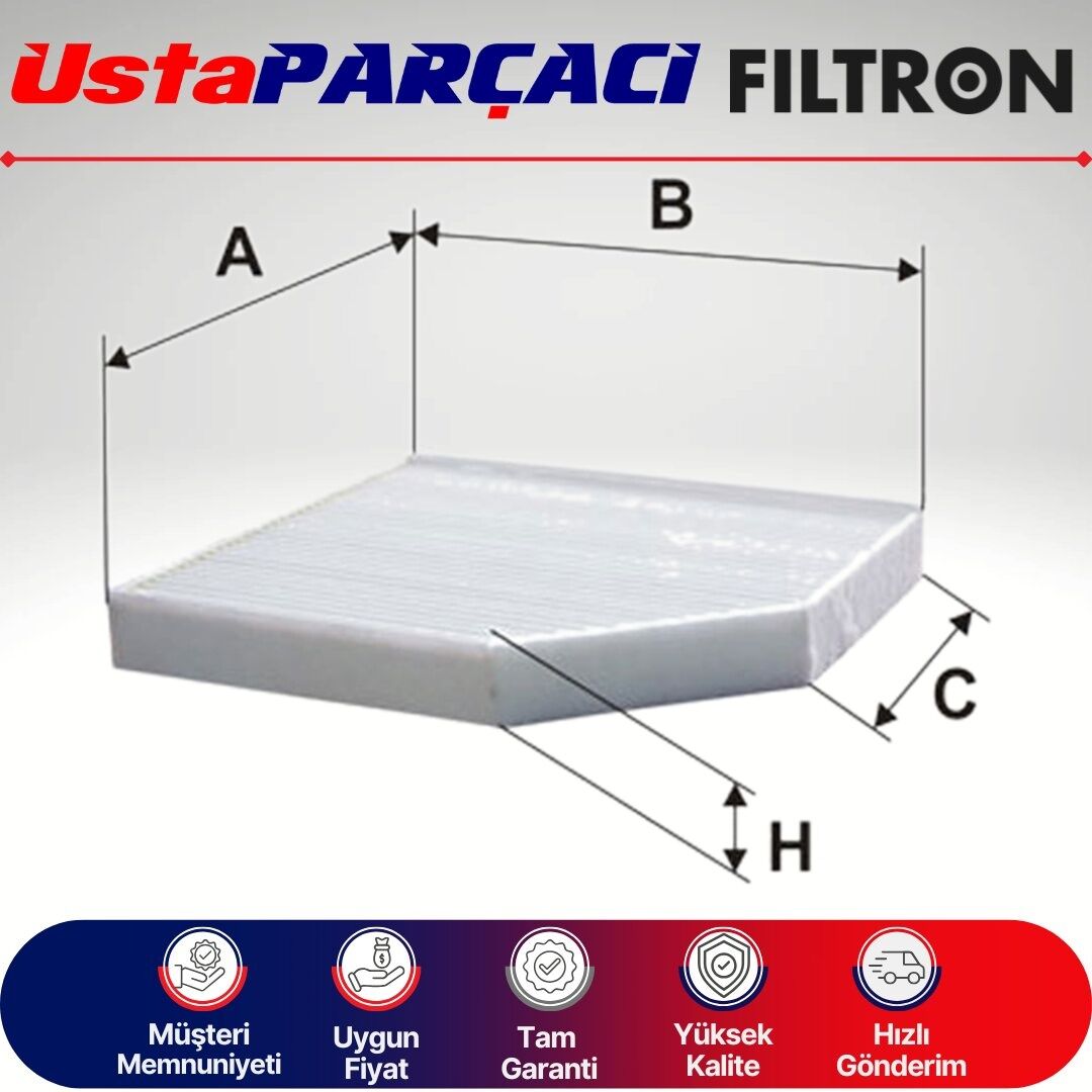 Filtron Audi A4 B8 Karbonlu Polen Filtresi 2009-2015 K1278A