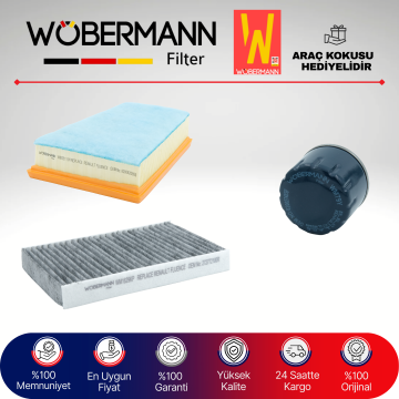 Wöbermann Renault Megane 3 1.5 Dci Filtre Bakım Seti 2008-2015 3KP