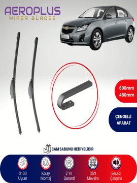 Aeroplus Chevrolet Cruze 2009-2014 Muz Silecek Takımı