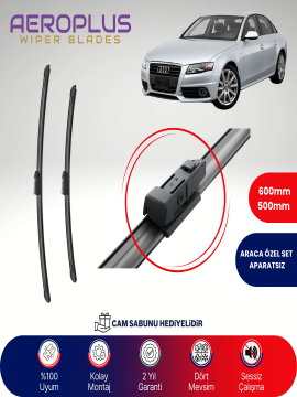 Aeroplus Audi A4 2007-2015 Muz Silecek Takımı