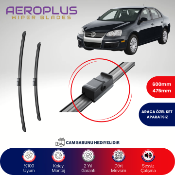 Aeroplus VW Jetta 2005-2010 Muz Silecek Takımı