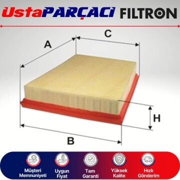 Filtron Ford Fiesta 1.6 Tdci Hava Filtresi 2005-2008 AP150/1 5S619601AA