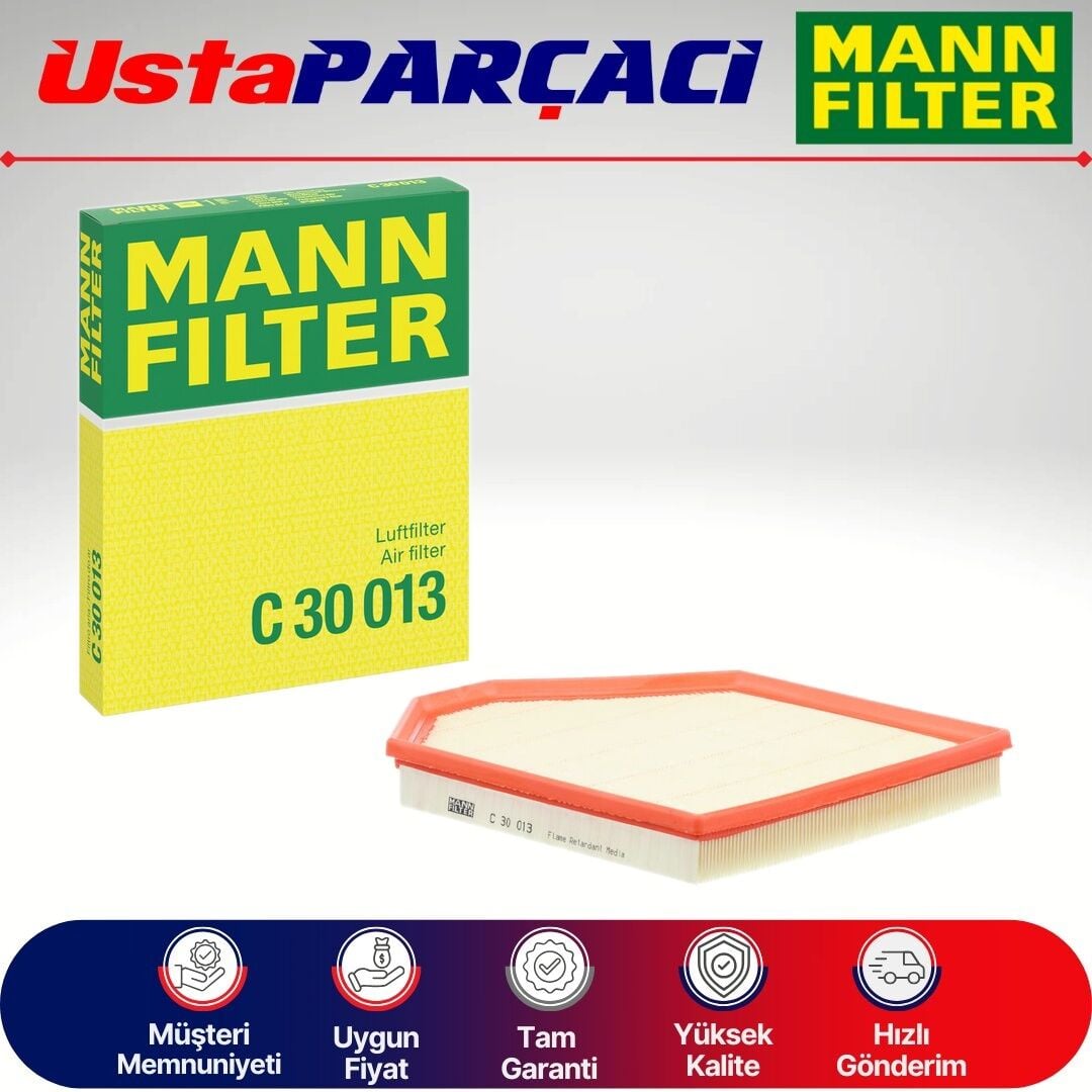 Mann-Filter BMW X3 F25 20İ Benzinli Hava Filtresi 2014-2017 C30013 13717601868