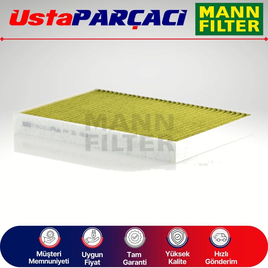 Mann-Filter Audi A7 Anti-Alerjen Karbonlu Polen Filtresi 2018-2024 FP31003 PAB81943900