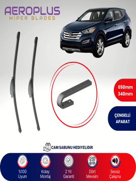 Aeroplus Hyundai Santa Fe 2012-2020 Muz Silecek Takımı
