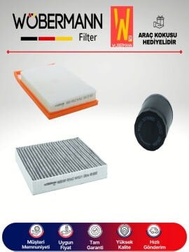 Wöbermann Seat İbiza 1.4 Tdi KARBONLU Filtre Bakım Seti 2015-2017 3KP CUS-CUT-CYZ