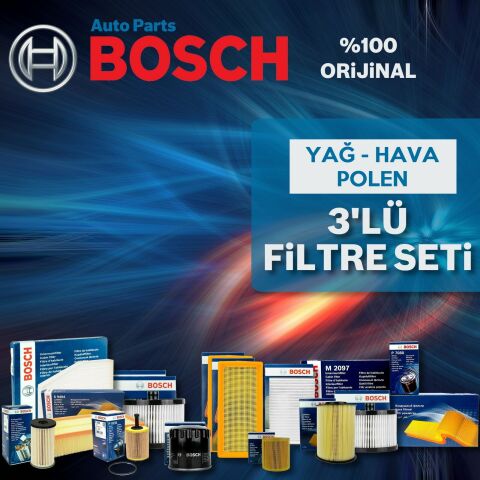 Bosch Skoda Fabia 1.0 Benzin Filtre Bakım Seti 2015-2019 3NP CHY