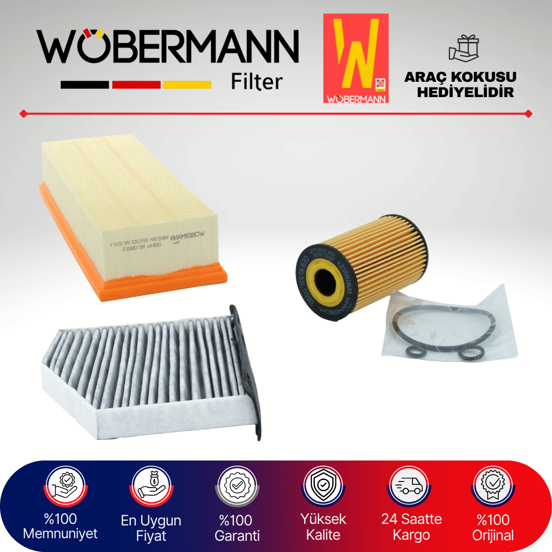 Wöbermann Seat Leon 1.6 Tdi Filtre Bakım Seti 2010-2012 3KP CAY