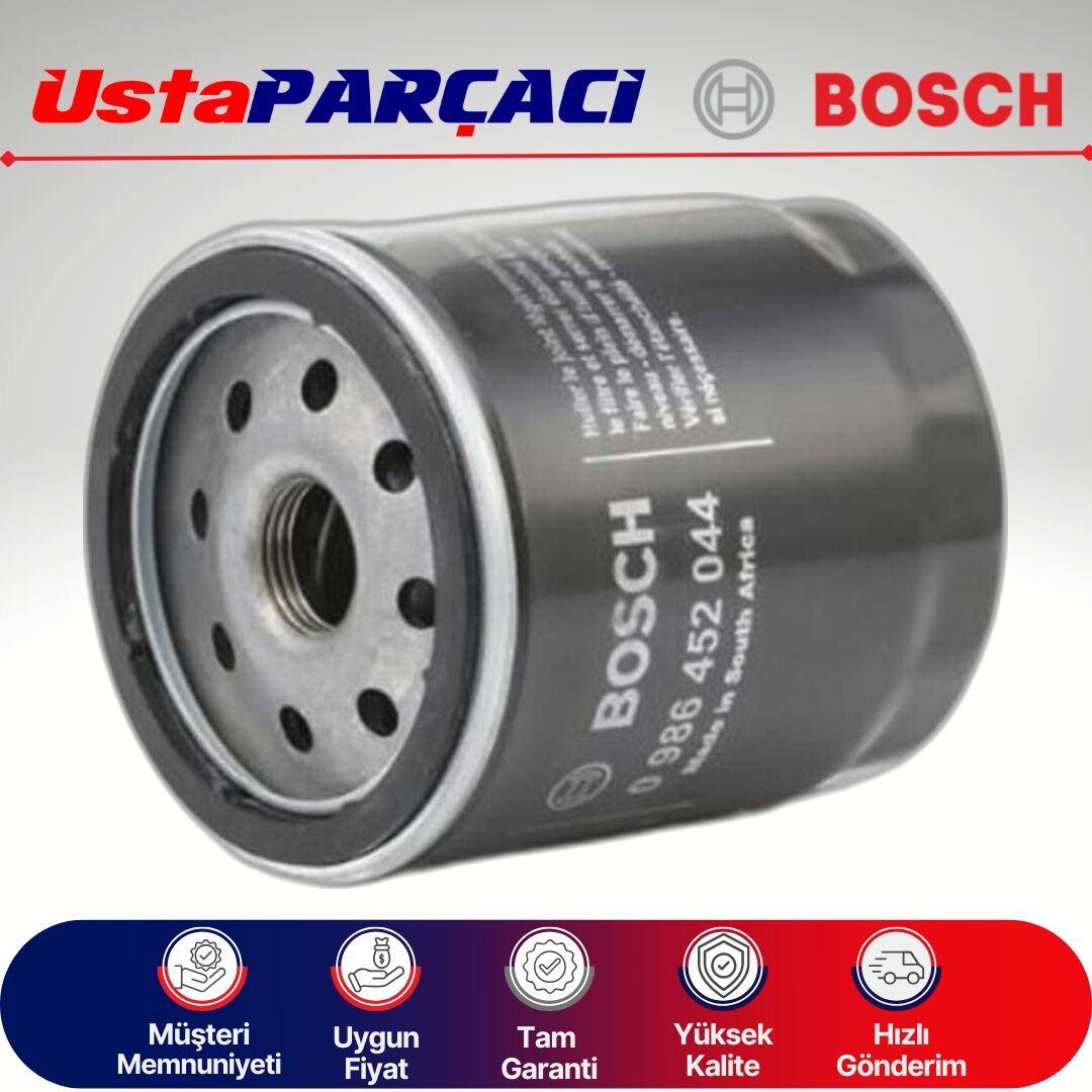 Bosch Toyota Hilux 2.5 Dizel Yağ Filtresi 2006-2014 0986452044 P2044 12H3274