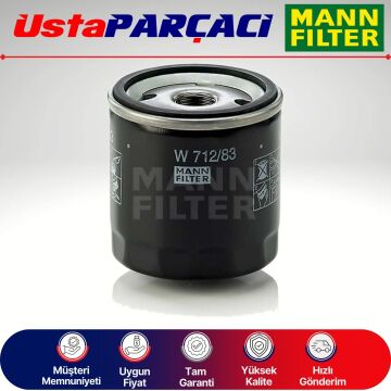 Mann-Filter Toyota Hilux 3.0 Dizel Yağ Filtresi 2008-2014 W712/83 11427791059