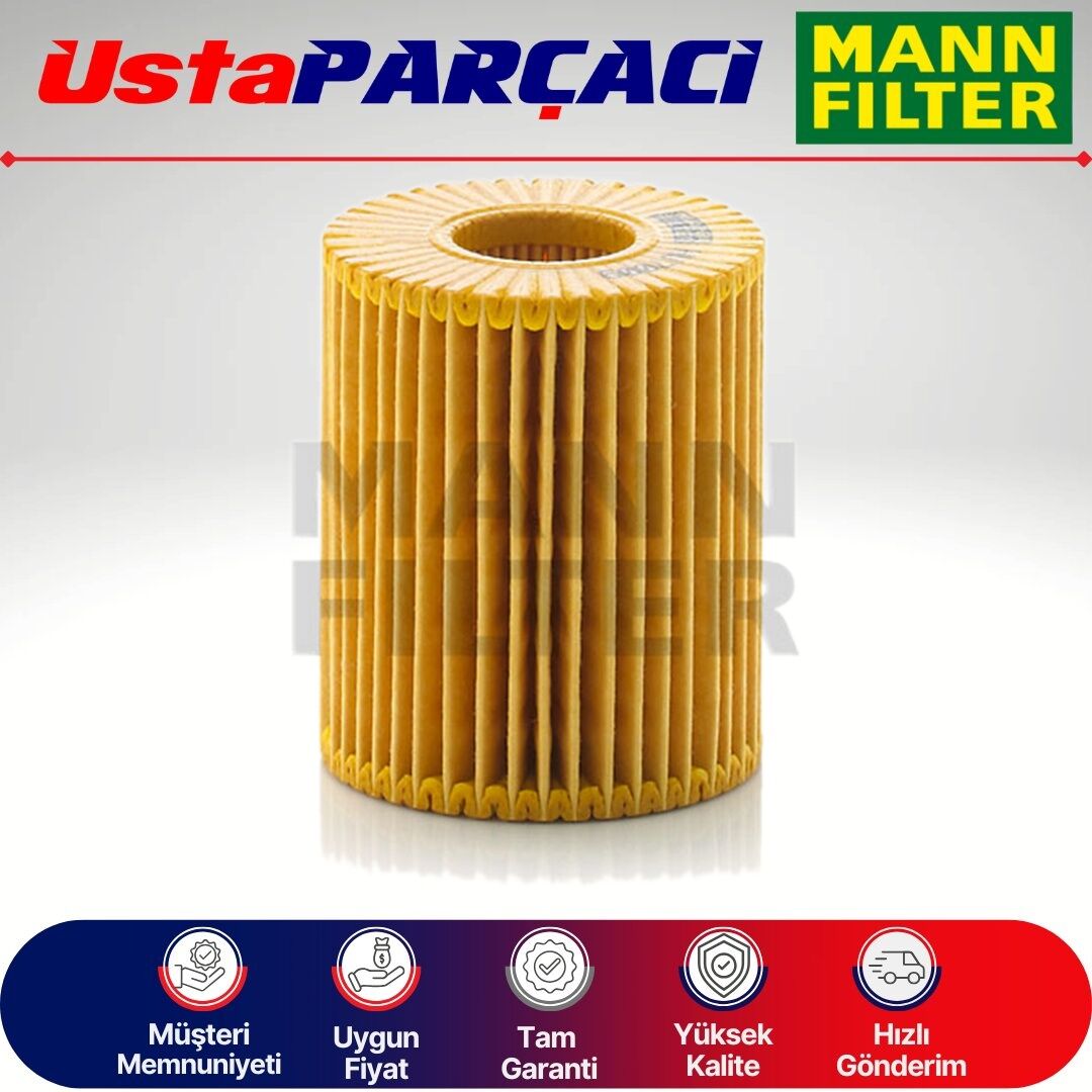 Mann-Filter Toyota Rav4 2.0 D-4D Dizel Yağ Filtresi 2013-2016 HU7009Z 04152-0R010