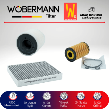 Wöbermann Seat Toledo 1.6 Tdi KARBONLU Filtre Bakım Seti 2013-2015 3KP CAY-CLN