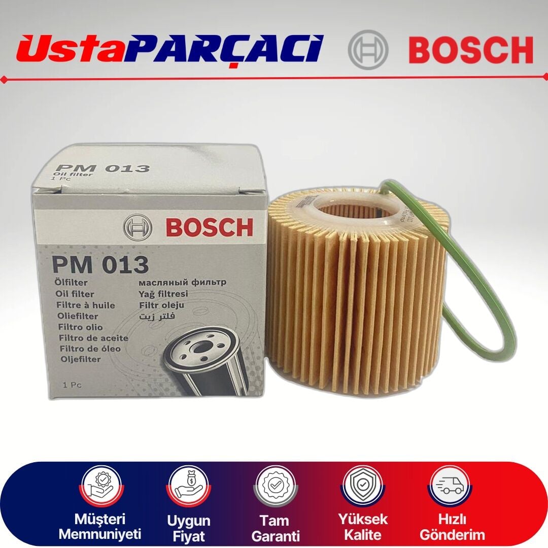 Bosch Toyota Rav4 2.0 Yağ Filtresi 2013-2016 09864B7013 09864B7081 PM081 04152-37010