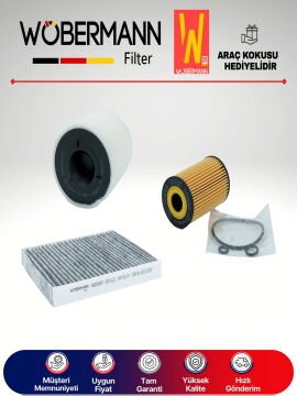 Wöbermann Skoda Fabia 1.6 Tdi Filtre Bakım Seti 2010-2013 3KP CAY-CLN