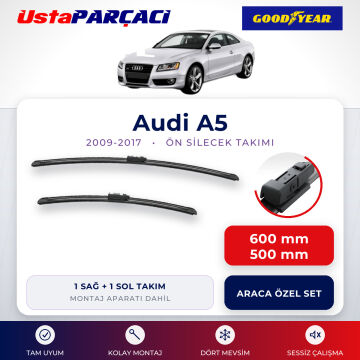 Goodyear Audi A5 2009-2017 Muz Silecek Takımı