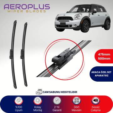 Aeroplus Mini Countryman 2010-2016 Muz Silecek Takımı