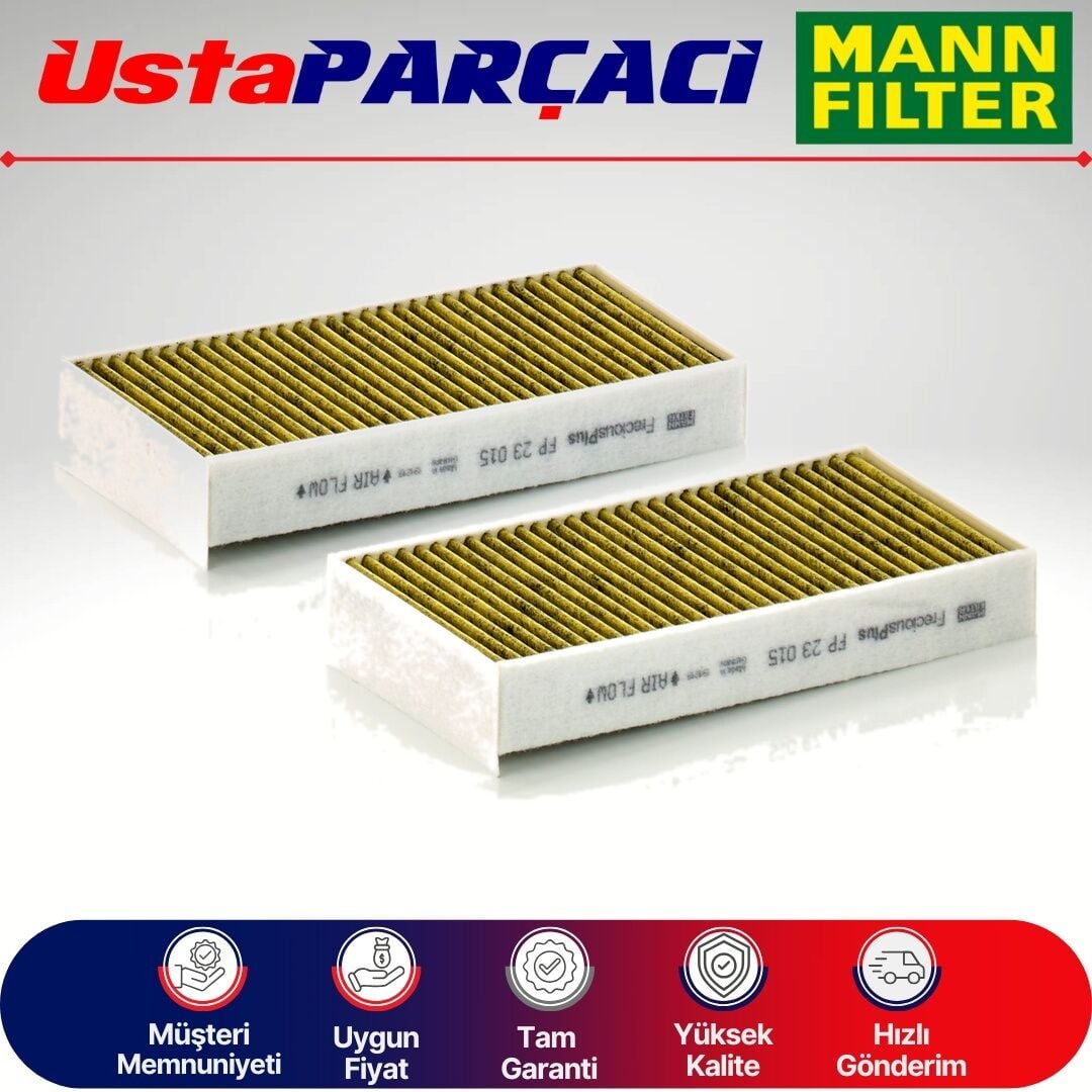 Mann-Filter BMW 2 Serisi F45 F46 Anti-Alerjen Karbonlu Polen Filtresi 2013-2021 FP23015-2 64116835404