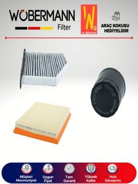 Wöbermann Skoda SuperB 1.4 Tsi KARBONLU Filtre Bakım Seti 2009-2015 3KP CAX