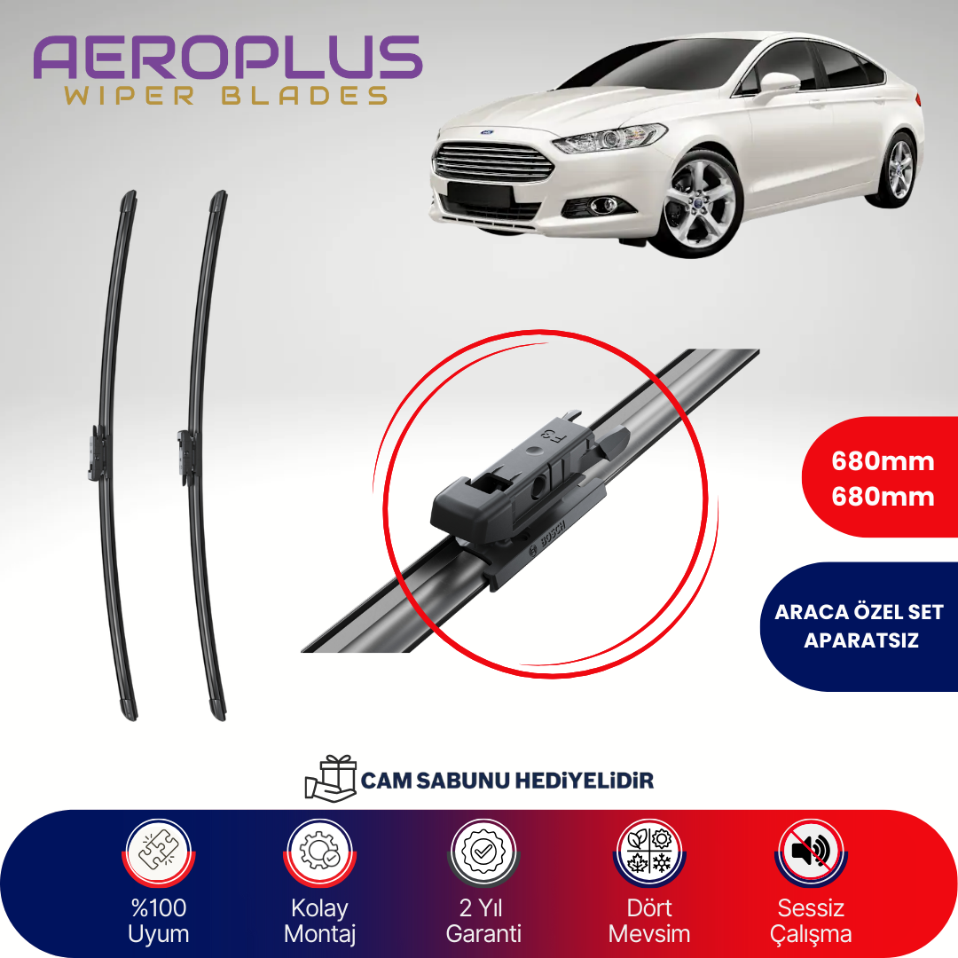 Aeroplus Ford Mondeo 2014-2022 Muz Silecek Takımı