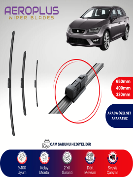 Aeroplus Seat Leon 3 2012-2020 Ön Arka Muz Silecek Takımı