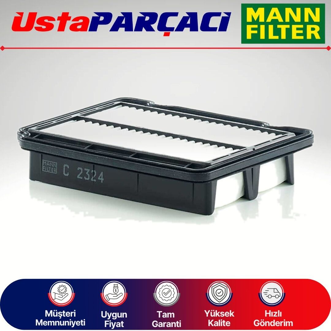 Mann-Filter Chevrolet Aveo 1.4 94HP Hava Filtresi 2006-2008 C2324 96536696