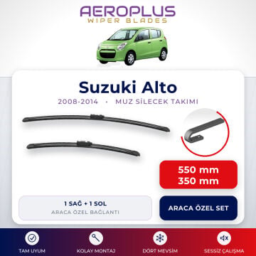 Aeroplus Suzuki Alto 2008-2014 Muz Silecek Takımı