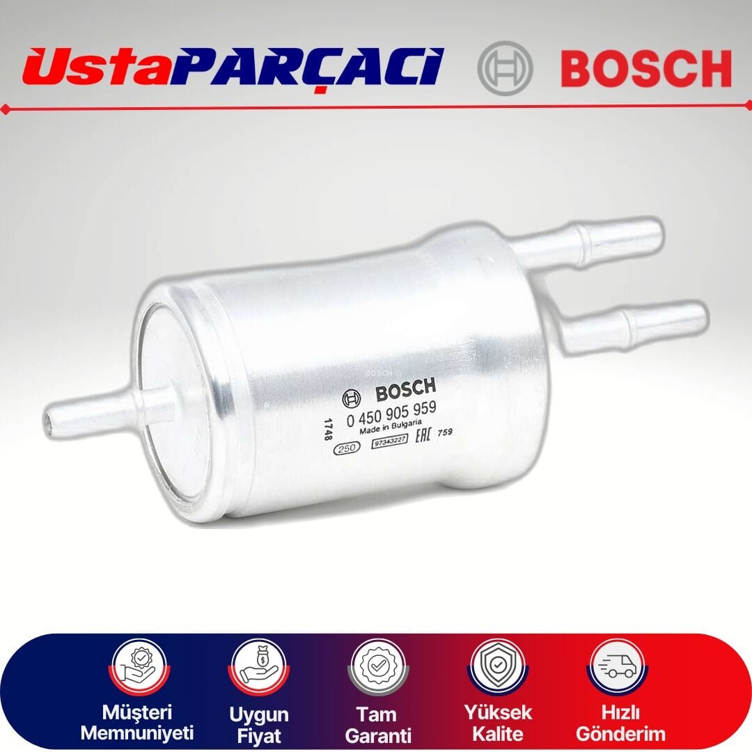 Bosch Audi A3 1.8 Tfsi Yakıt Filtresi 2007-2012 0450905959 1K0201051C