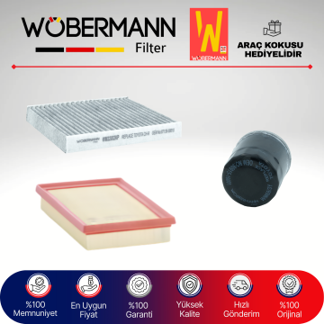Wöbermann Toyota Corolla 1.6 Vvti Filtre Bakım Seti 2019-2023 3KP