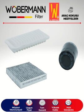 Wöbermann Toyota Yaris 1.33 Benzin Filtre Bakım Seti 2009-2016 3KP